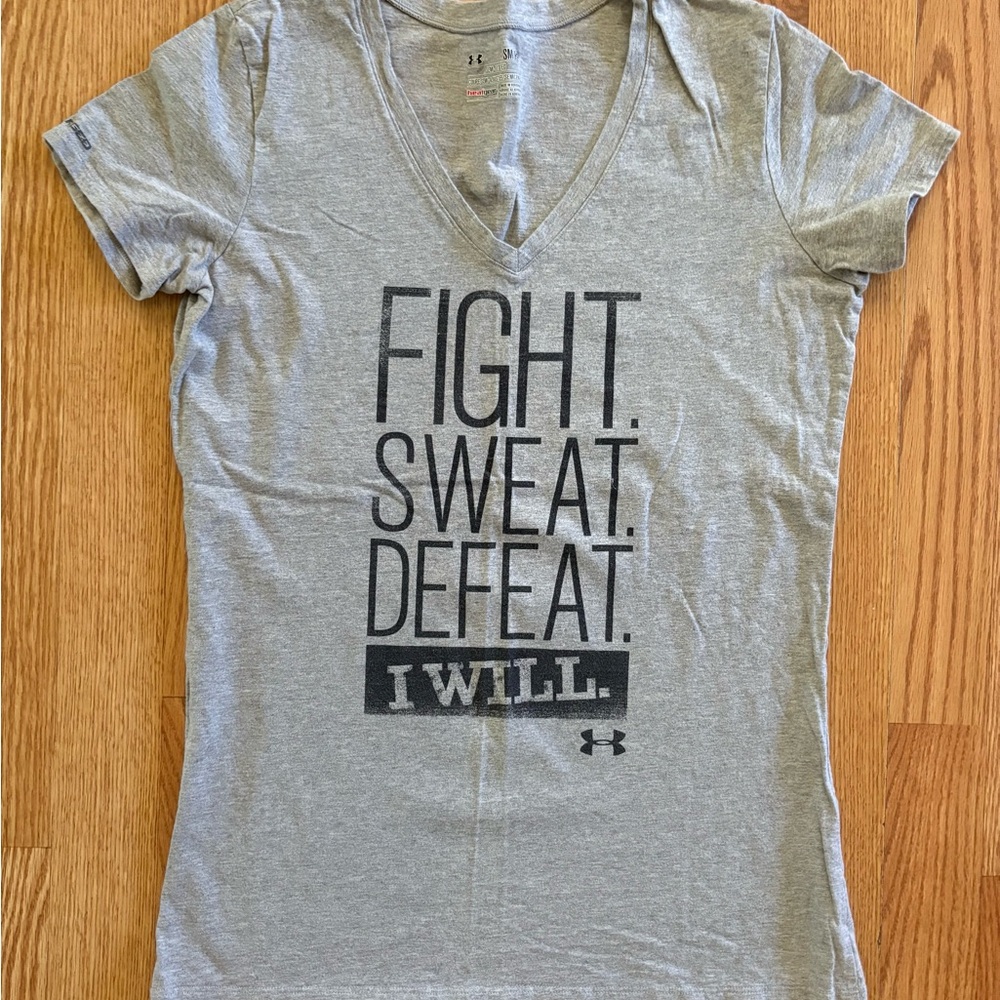 Under Armour Women's Heather Gray Graphic Tee
